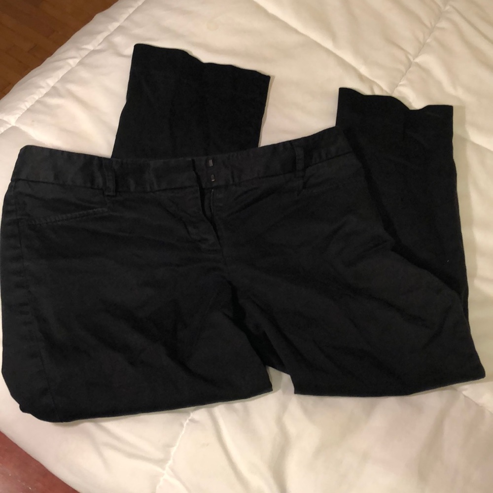 Express Columnist Black Cropped Trouser Pant Sz 2